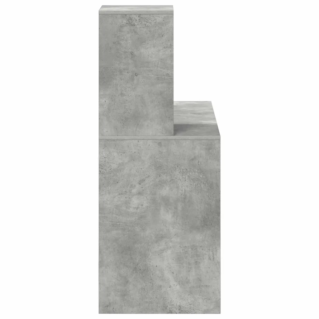 Scrivania | Tavolo da Ufficio Grigio cemento 102 x 50 x 124 cm Legno multistrato