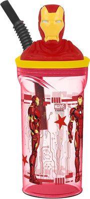 Borraccia per bambini in plastica Iron Man 360 ml