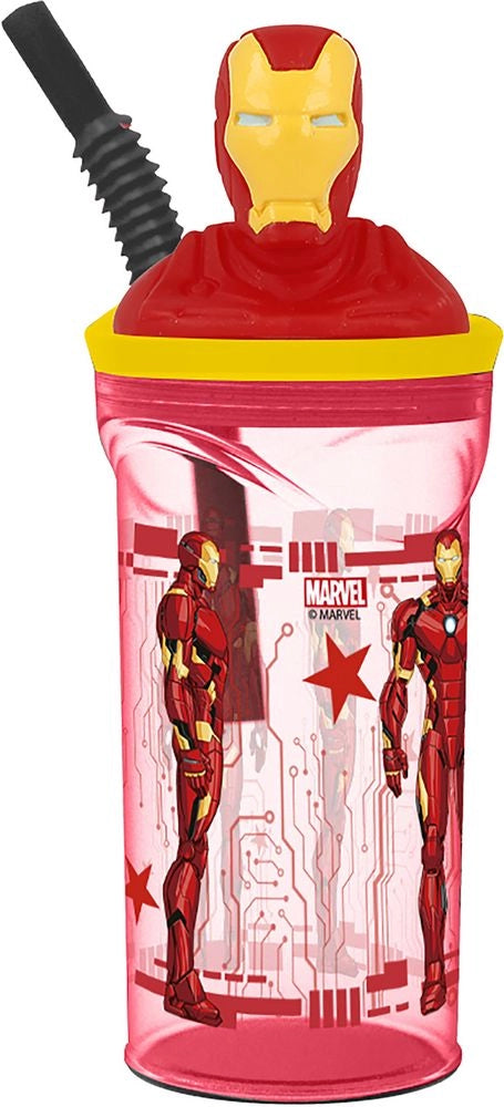 Borraccia per bambini in plastica Iron Man 360 ml