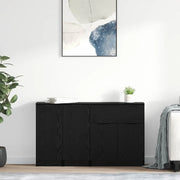 Credenza con cassetto 3 pcs Rovere nero Legno multistrato 3416163