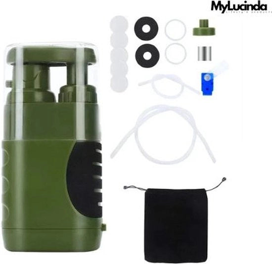 Pompa di filtrazione per acqua – 1400 ml al minuto – compatto e leggero – ideale per kit di emergenza e campeggio