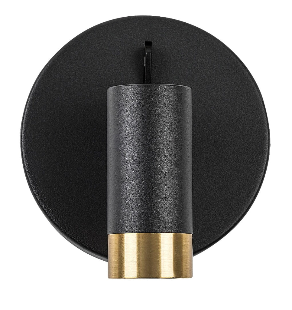 Applique industriale nero-oro LED 3W orientabile Rabalux