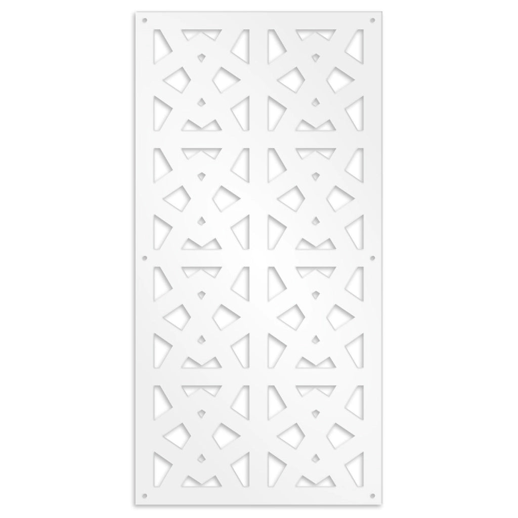 RAILING - Pannello in PVC traforato - Parasole Misura: 47x94 cm, Colore: bianco
