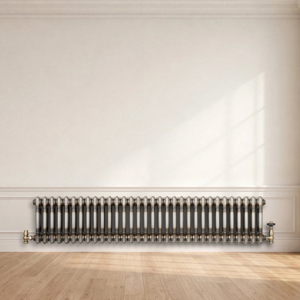 Radiatore 2 Colonne Orizzontale Metallo Grezzo 300x1460 mm