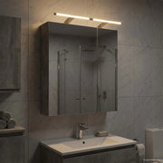 Mobiletto per specchio da bagno con lo scaffale Grigio cemento