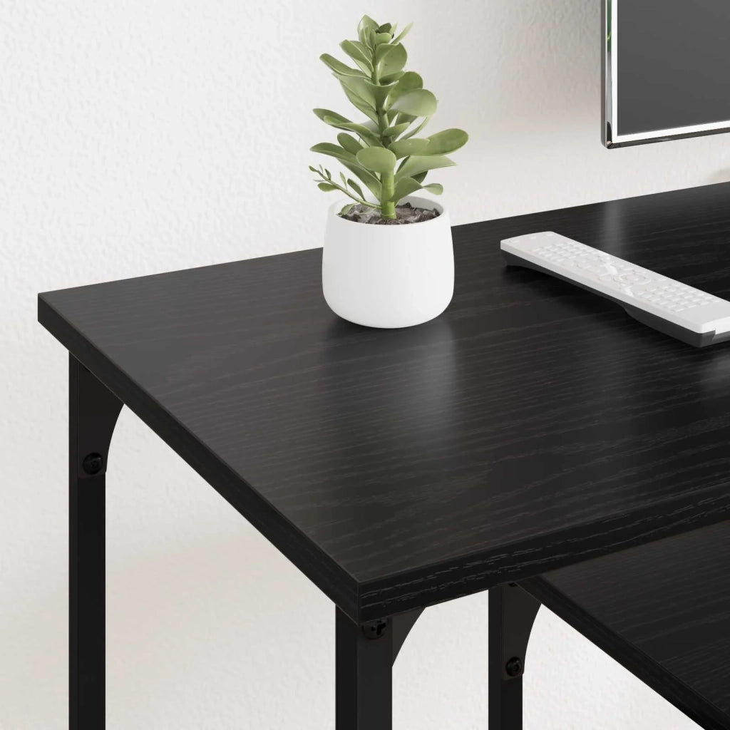 Mobile TV Rovere Nero 102 x 35 x 45,5 cm