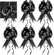 30 pacchi di nastri neri decorativi per regali di nozze e auto - nastri decorativi per nozze e compleanni - con corda per regali di auto decorazione