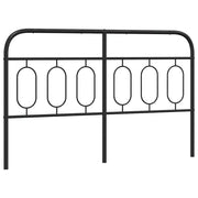 Testiera | Testata di Ricambio in Metallo Nero 150 cm
