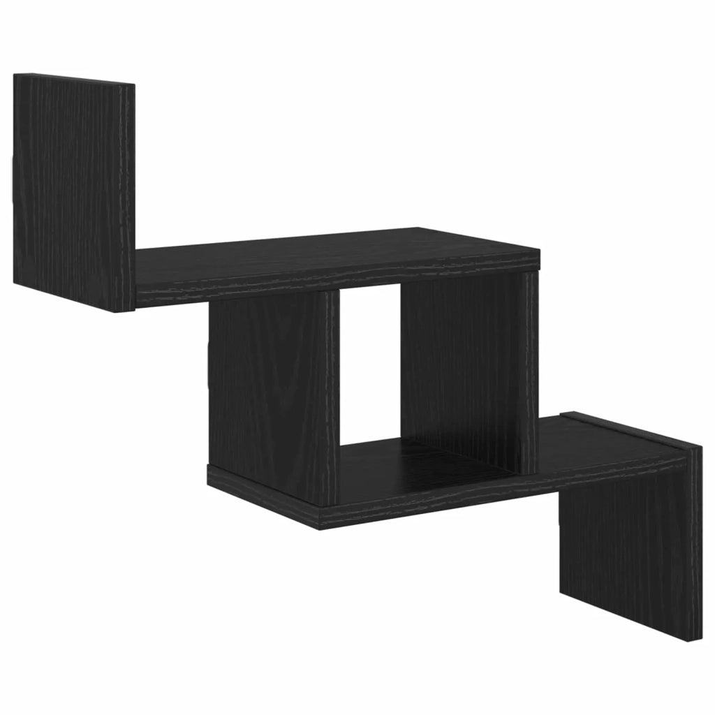 Scaffale da parete Rovere Nero 48 x 15 x 42 cm 8012237