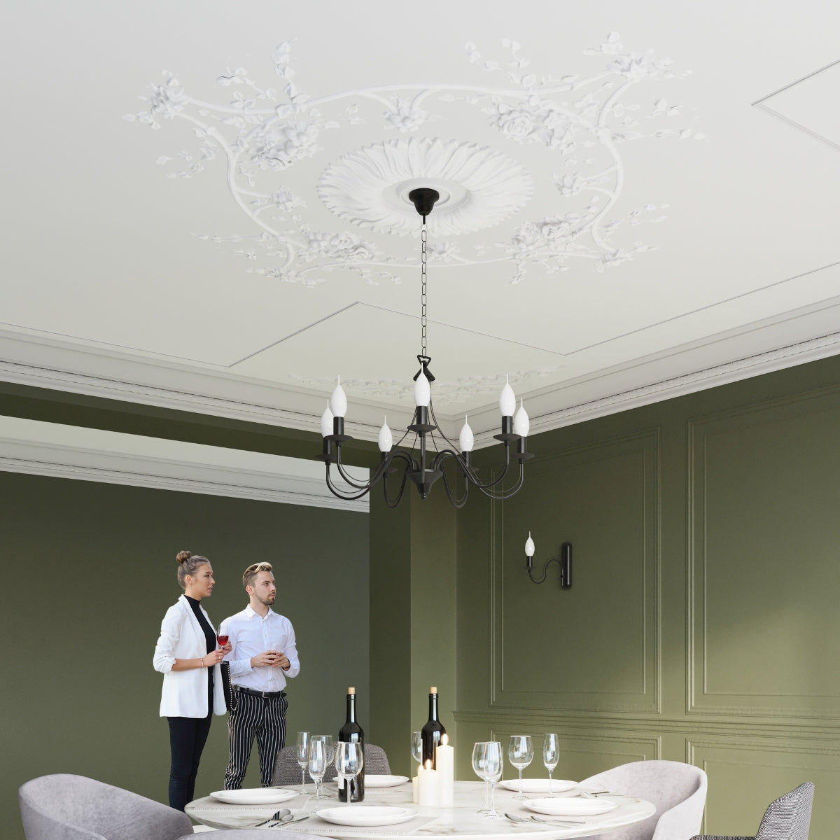 Lampadario MINERWA 3 nero