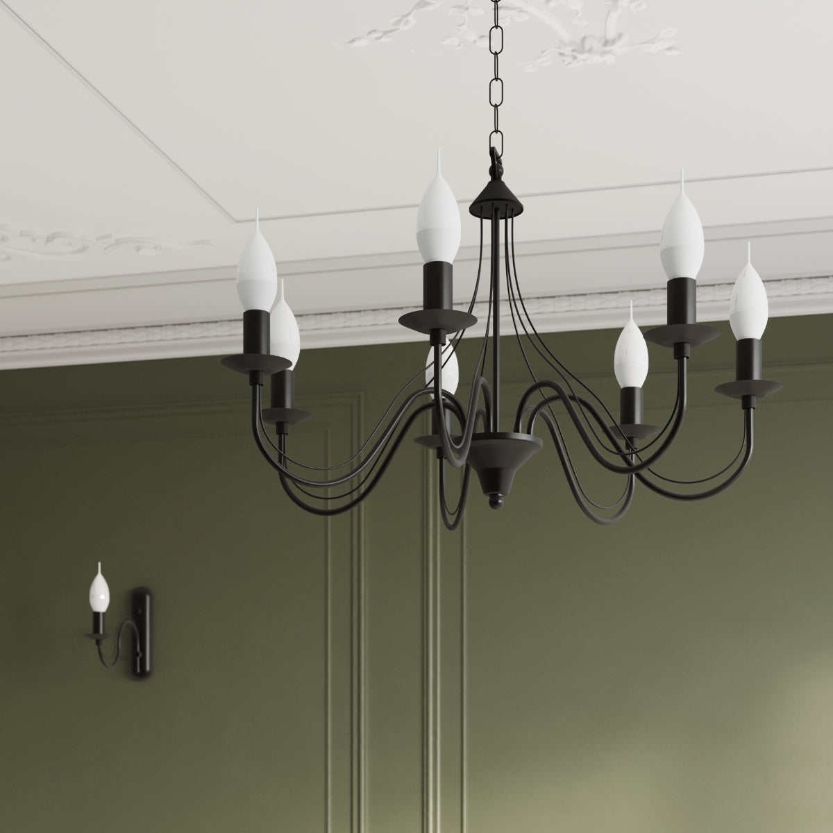 Lampadario MINERWA 3 nero