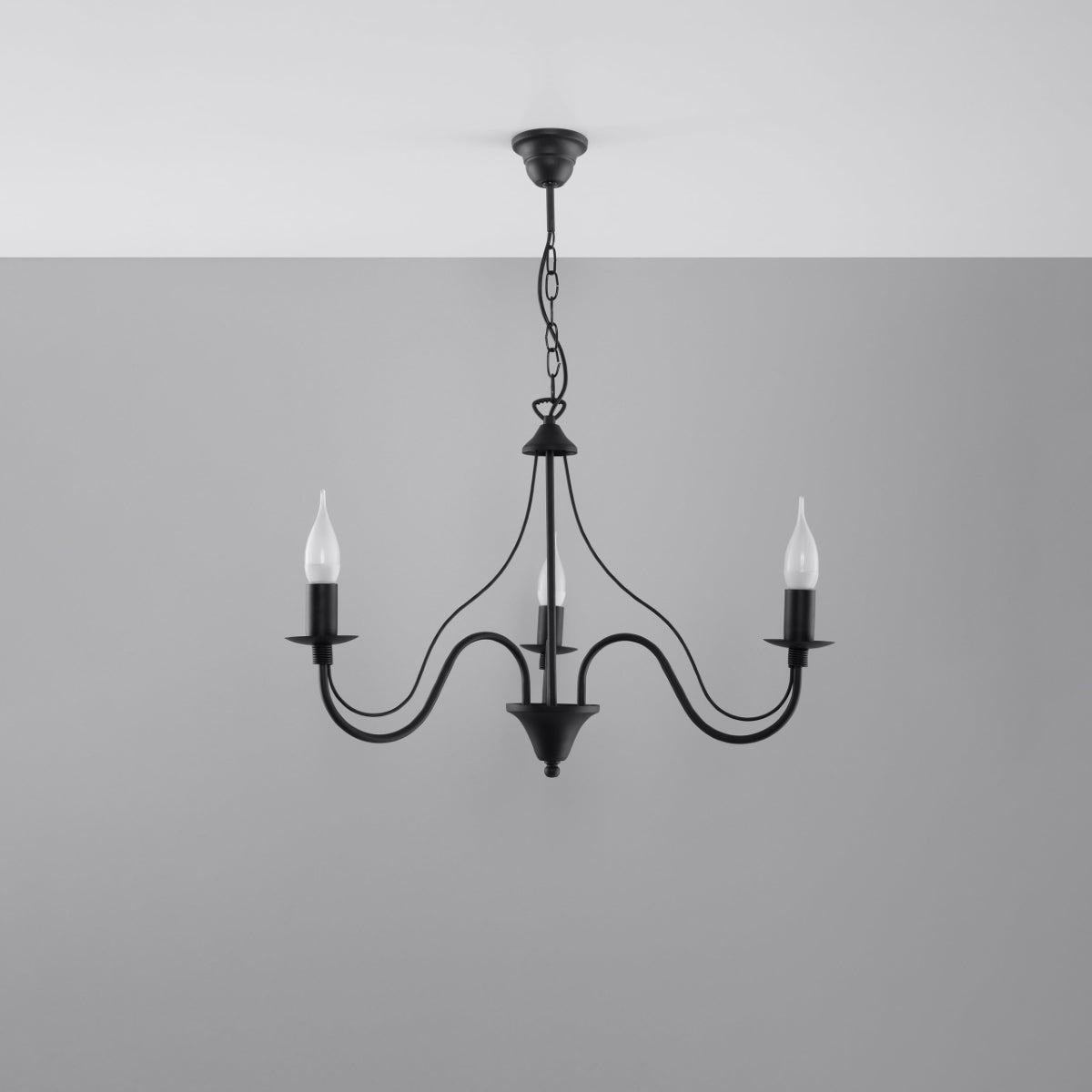 Lampadario MINERWA 3 nero