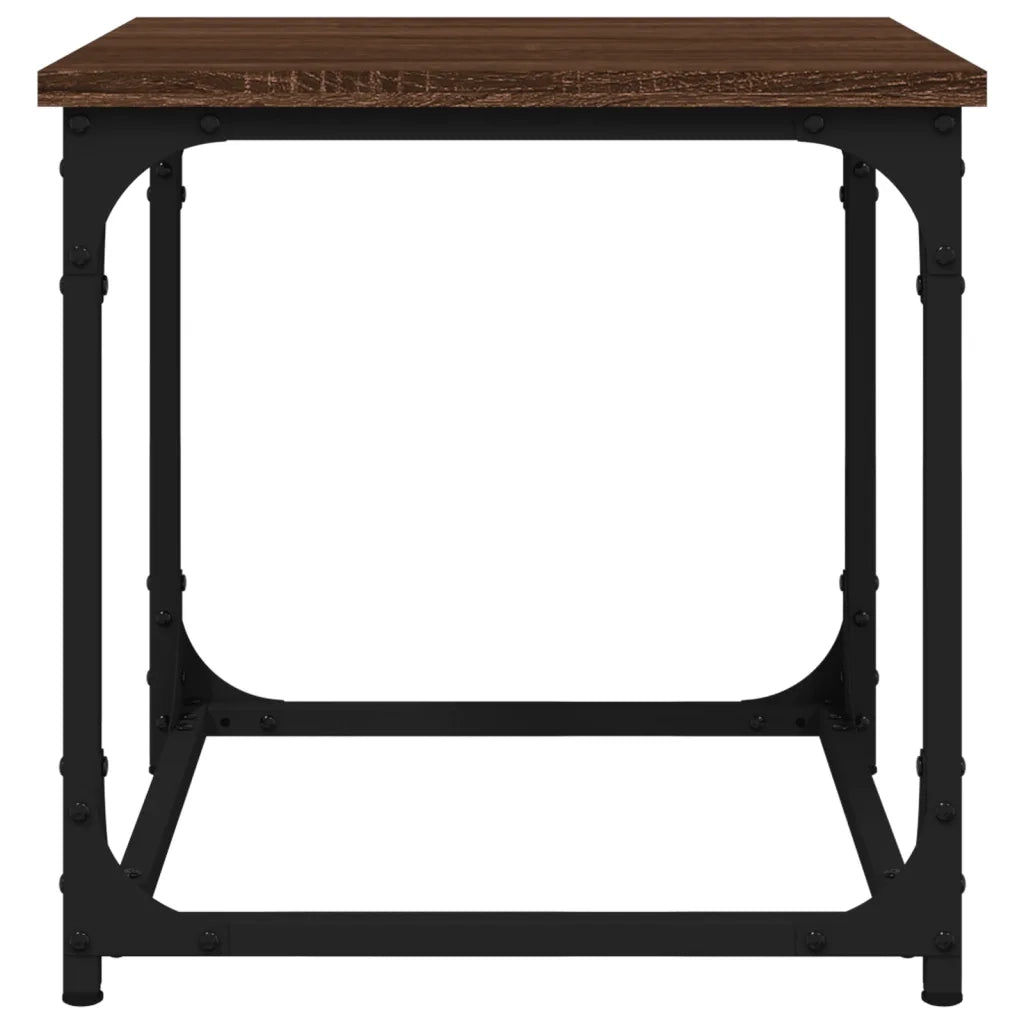 Tavolino da Salotto Rovere Marrone 40x40x40cm Legno Multistrato