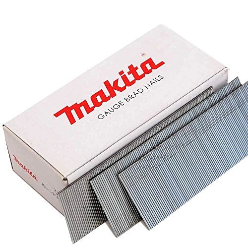 Makita F-31883 Chiodi Brad Testa Bassa 18 Ga 1.2x25 mm Galvanizzati per Chiodatrice Pneumatica 5000 Pezzi