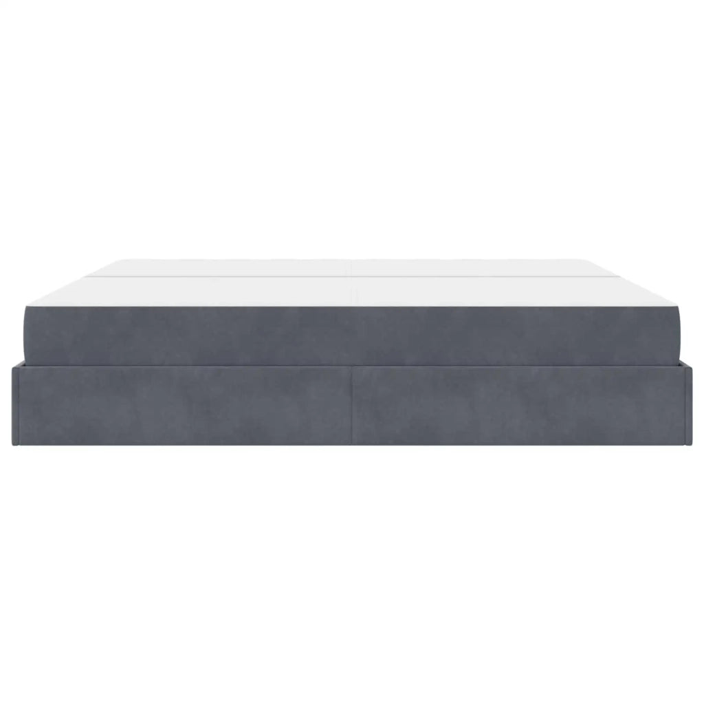 Struttura letto con materasso 2 pcs Grigio Sfumato Velluto