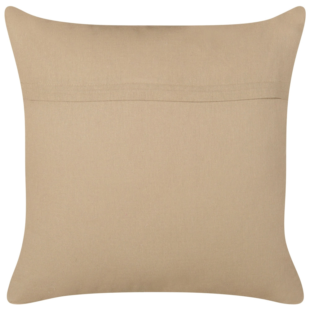 Set di 2 cuscini in iuta con imbottitura sfoderabile  Beige e nero 45 x 45 cm Accessori decorativi boho
