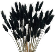 Lagurus ovatus graminacee, 60 pezzi, 40 cm, capelli di coniglio essiccato, bambù, velluto, pampas essiccato, pianta decorativa, decorazione per la casa, ruscus, fiori essiccati, fiori artificiali piccoli in gruppo di tre.