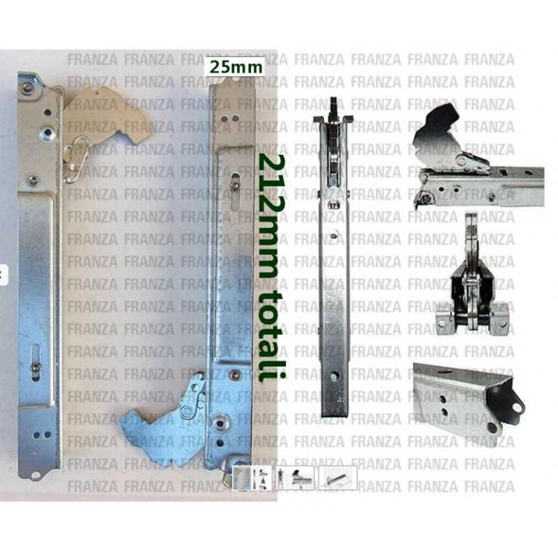 KIT 2PZ CERNIERE PORTA FORNO MOLLA FORNO CUCINA REX ELECTROLUX ZANUSSI 210mm - Electrolux Rex Aeg Zoppas
