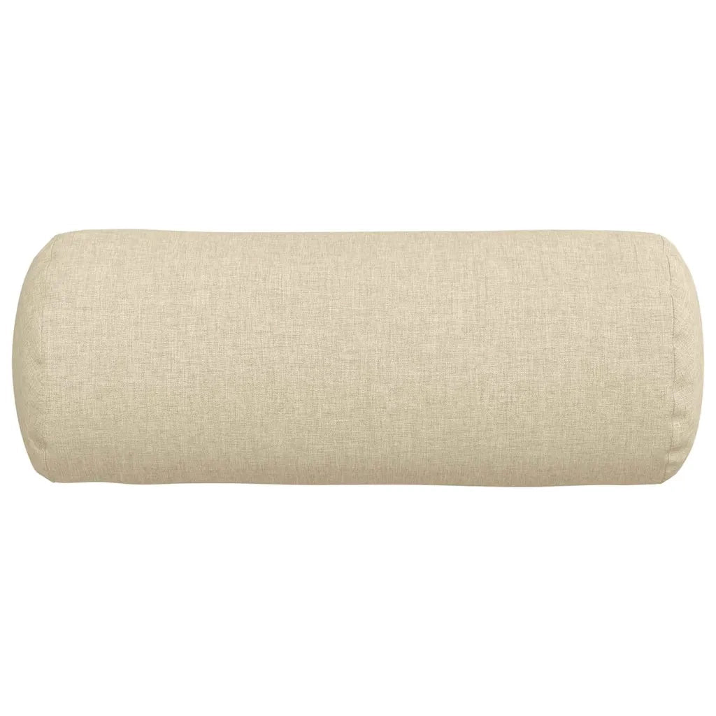 Cuscini a rullo 2 pz | Cuscini per sedie Crema ? 15 x 40 cm Tessuto