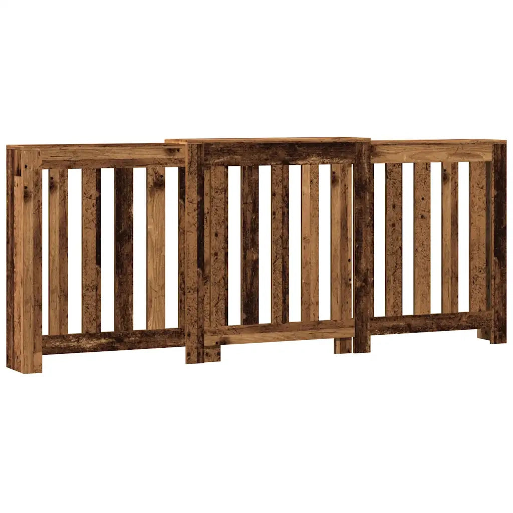 vidaXL Copertura Termosifone Legno Antico 205x21,5x83,5 cm Multistrato