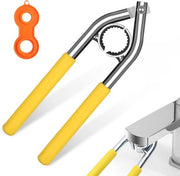 Set di 2 pezzi di miscelazione in lega di carburo di tungsteno per miscelatori - Chiave a mano - Regolatore di getto - Chiave di servizio per bagno e cucina - Adatto per diametri 215 a 27 mm
