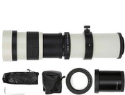 Teleobiettivo 420-800 mm F8.3-16 - Scherpstel manuale - Teleconveritore 2x - Fotocamera con diaframma a mano - Obiettivo potente - Teleobiettivo