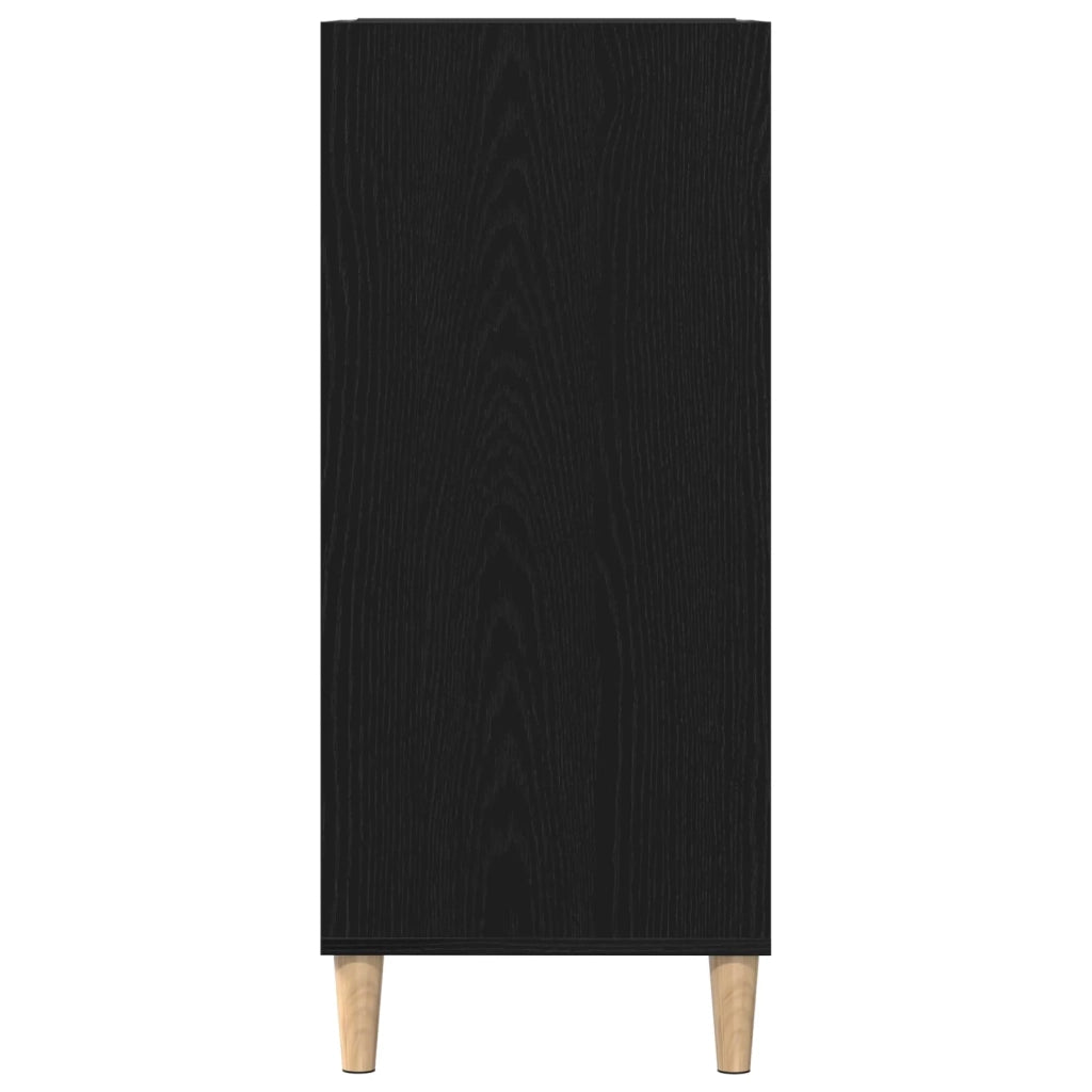 Mobile porta vinili Rovere Nero 84,5 x 38 x 89 cm 862870