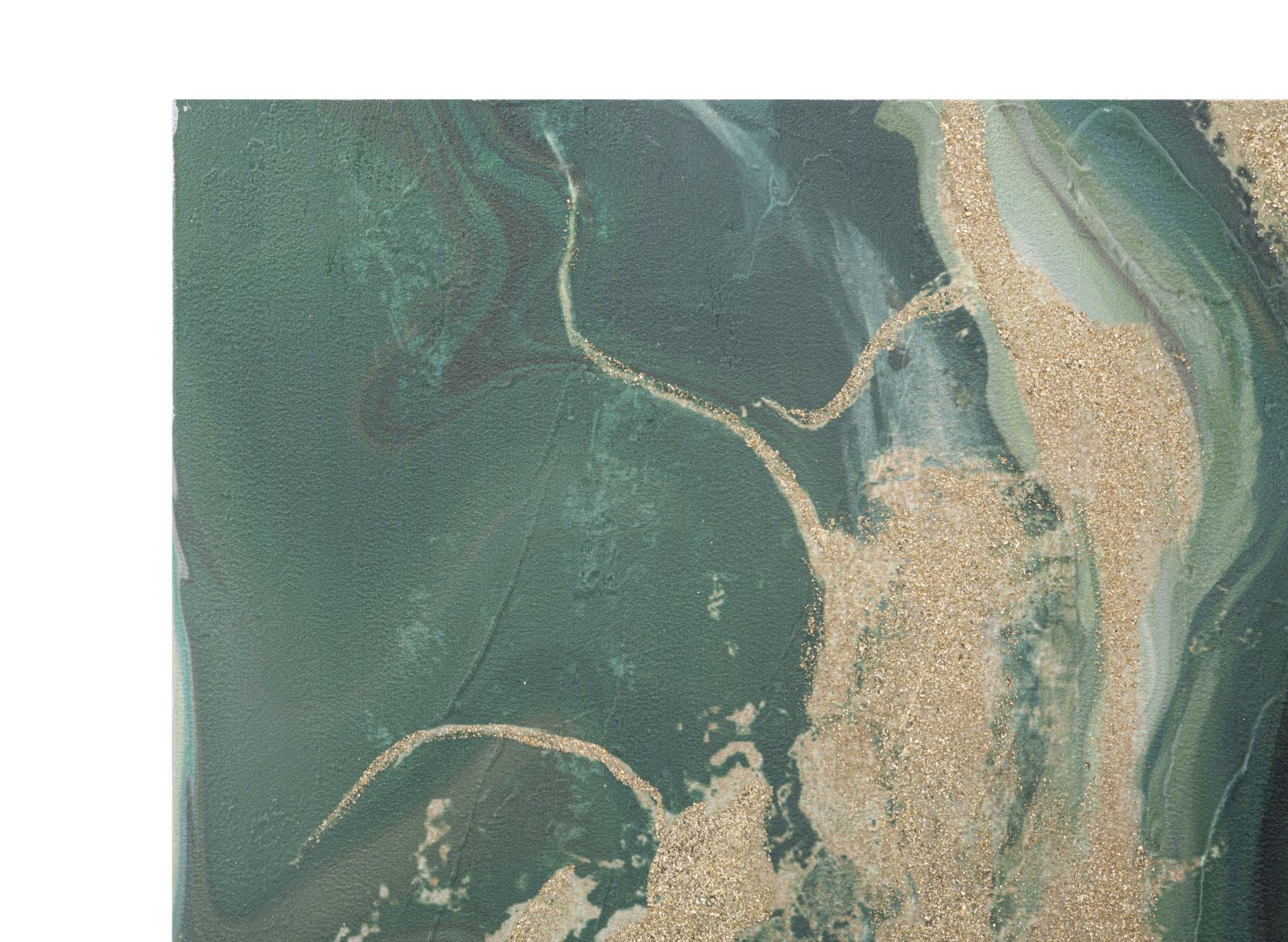 Dipinto su Tela Greenery 80x2,8x100 cm in Legno di Pino e Canvas Multicolor