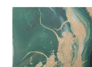 Dipinto su Tela Greenery 80x2,8x100 cm in Legno di Pino e Canvas Multicolor