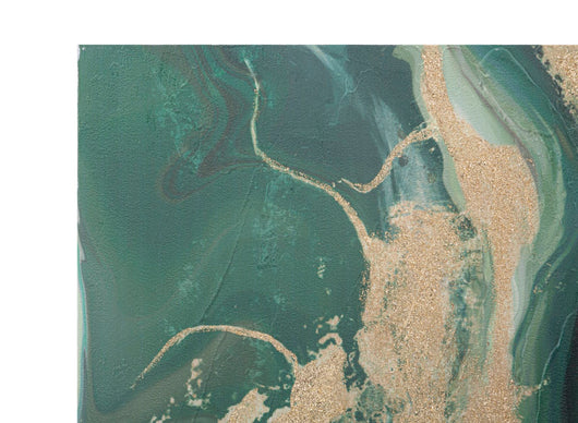 Dipinto su Tela Greenery 80x2,8x100 cm in Legno di Pino e Canvas Multicolor