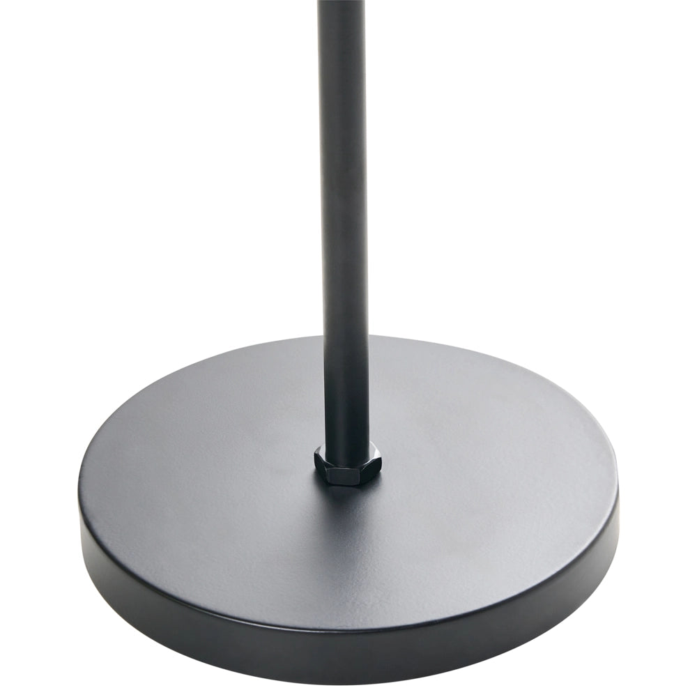 Lampada da terra solare per esterni nera e bianca in materiale sintetico con base in ferro, LED per giardino e patio a basso consumo energetico