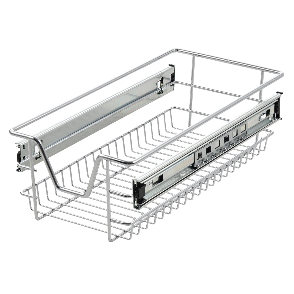 Set di 2 Cassetti Telescopici Estraibili a Rete con Guide in Acciaio 27x44x14 cm [en.casa]