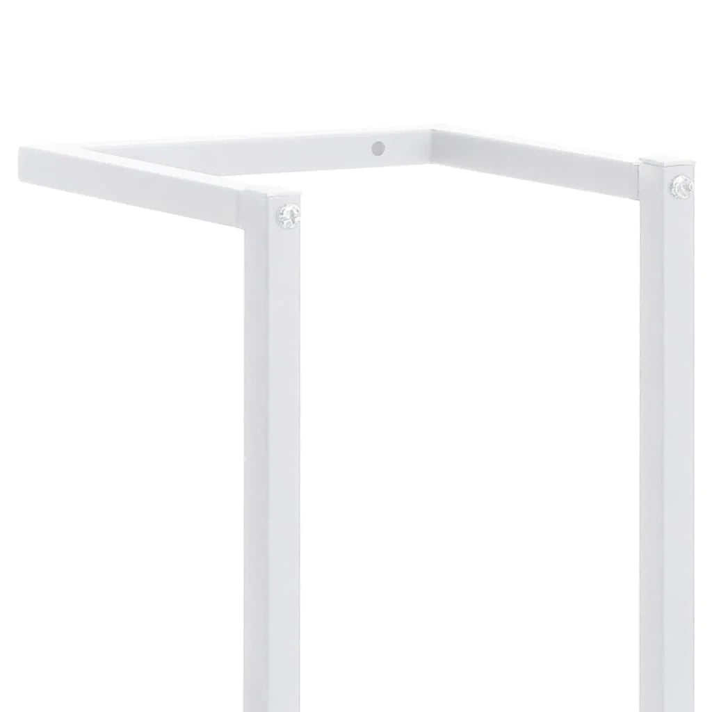 Portasciugamani universale da bagno 95 cm acciaio bianco 02_0001639