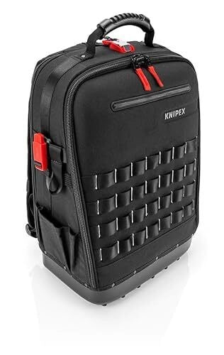 KNIPEX 00 21 50 S Zaino porta attrezzi Modular X18 per idraulici 17 pezzi Capacita' 18 litri Carico max 15 Kg con cinghie MOLLE e chiusure FIDLOCK colore Nero