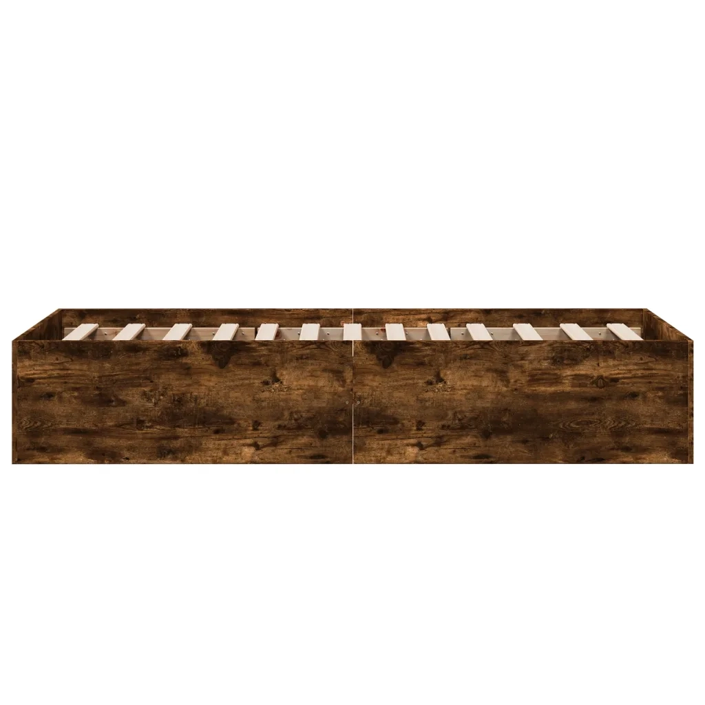 Giroletto-Struttura Letto Rovere Fumo 90x190 cm in Legno Multistrato 321051