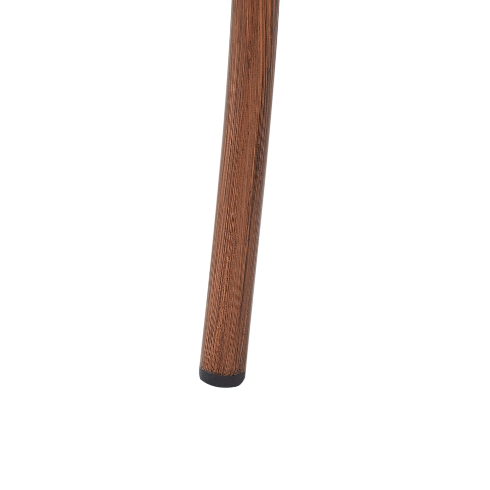 Tavolo da pranzo da giardino in legno scuro con struttura in alluminio 80 x 80 cm Piano in vetro temperato