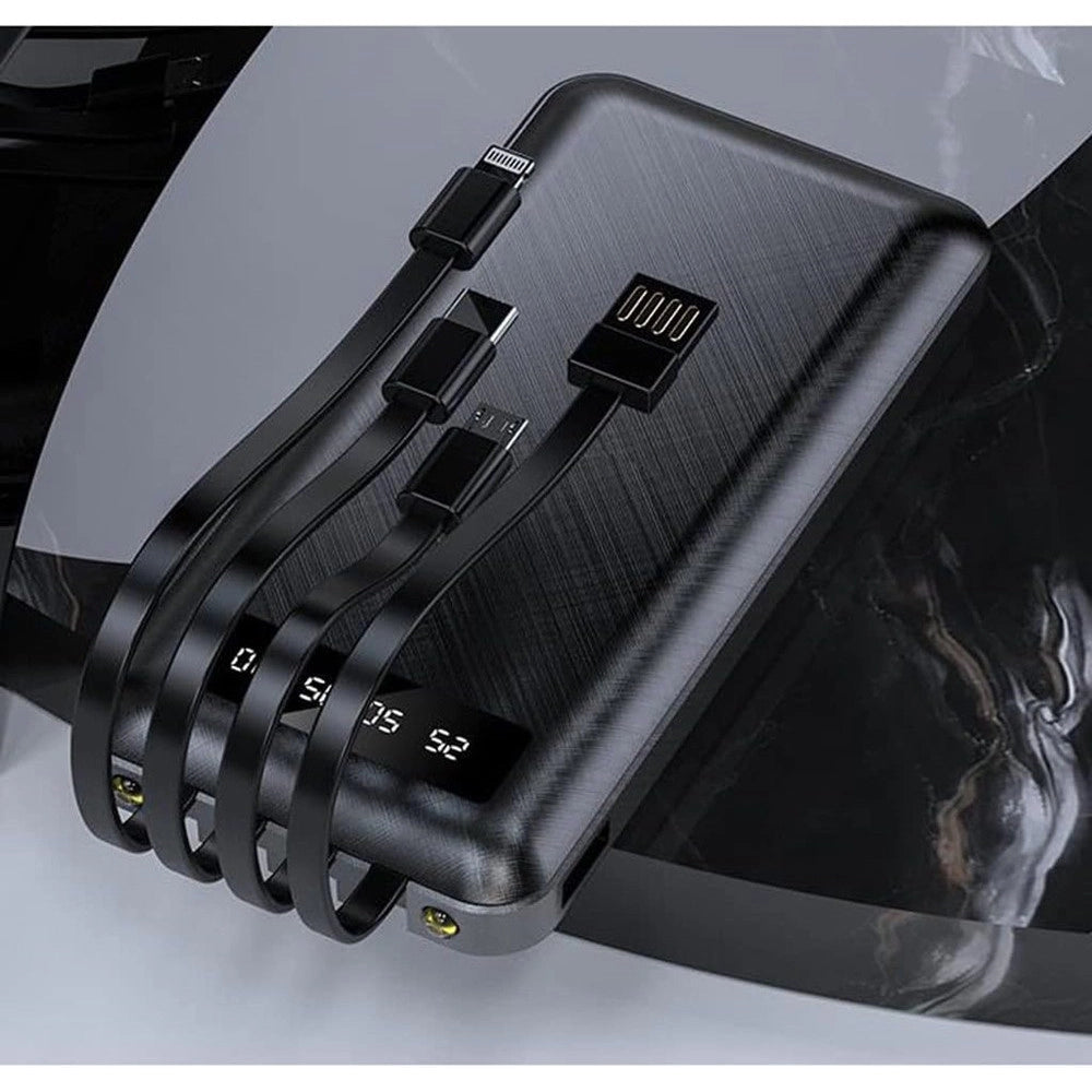Trade Shop - Power Bank Portatile Di Grande Capacità 20000 Mah Ricarica Rapida Leggero Display A Led -