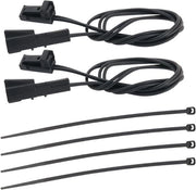 2 pezzi 2pin Modificazione e Riparazione Auto Maschio a Femmina Plug Cavo Harnes Lunghezza 40 cm con Cavo Binder 907650.02 - Compatibile con Volkswagen
