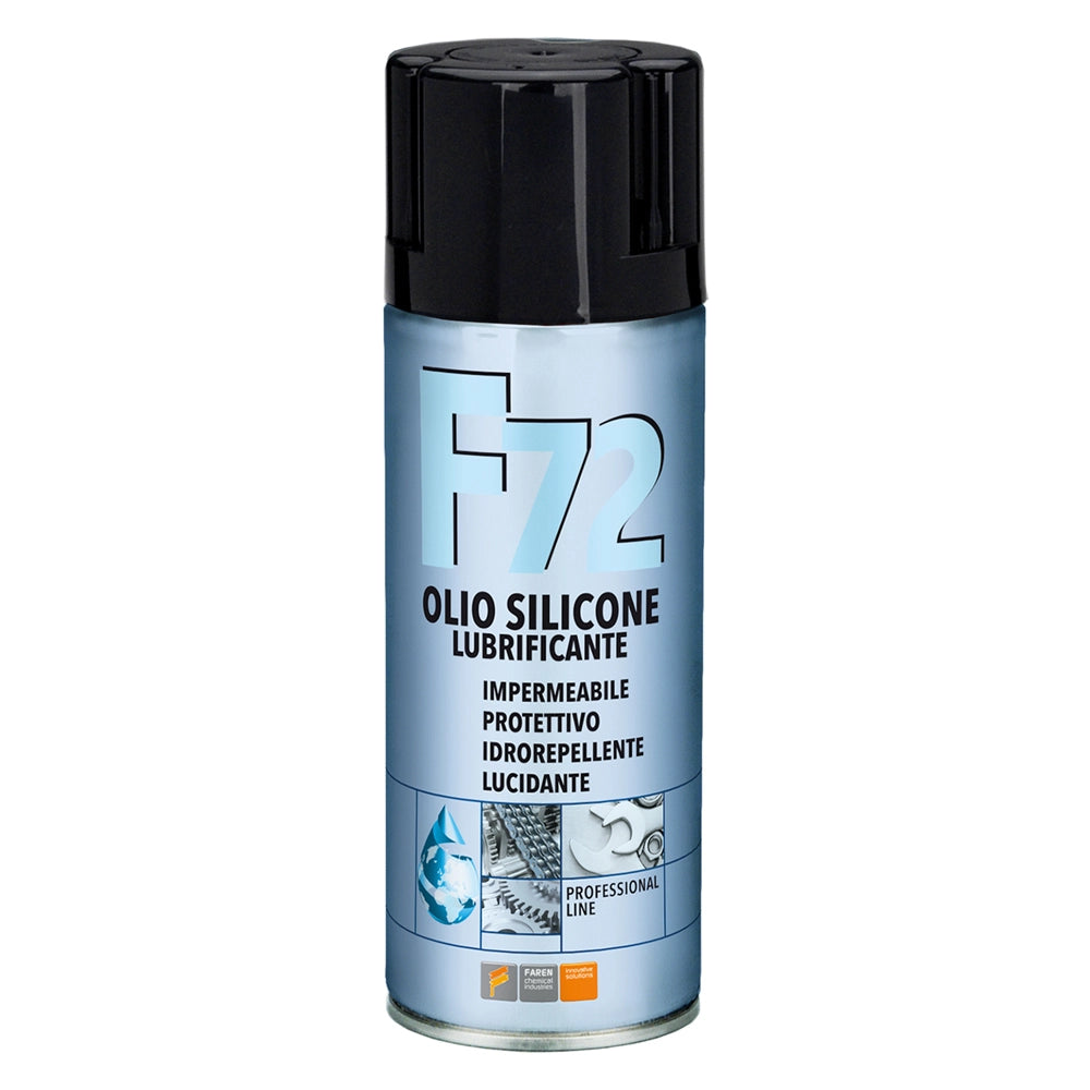 OLIO DI SILICONE SPRAY 'F72' ml 400- 12 pezzi  - FAREN