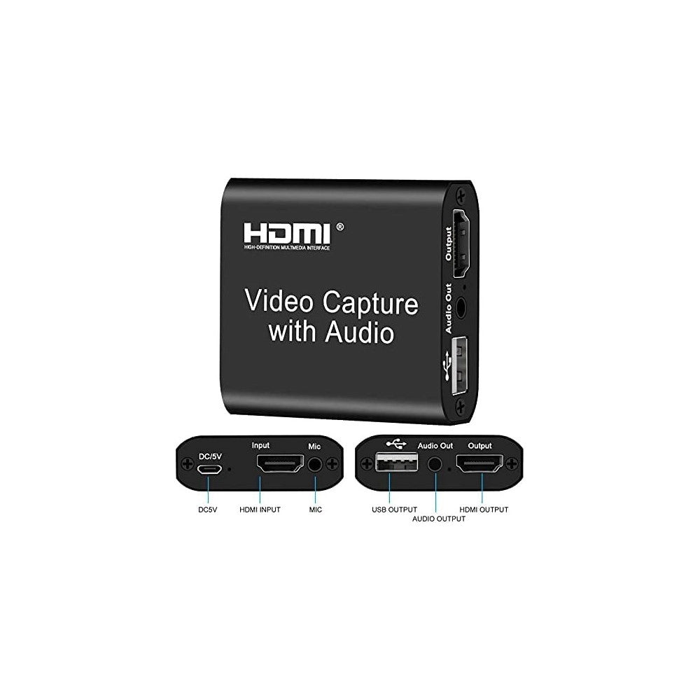 Trade Shop - Dispositivo Acquisizione Video Audio Registratore Q-hd485 Hdtv 4k Usb Computer -