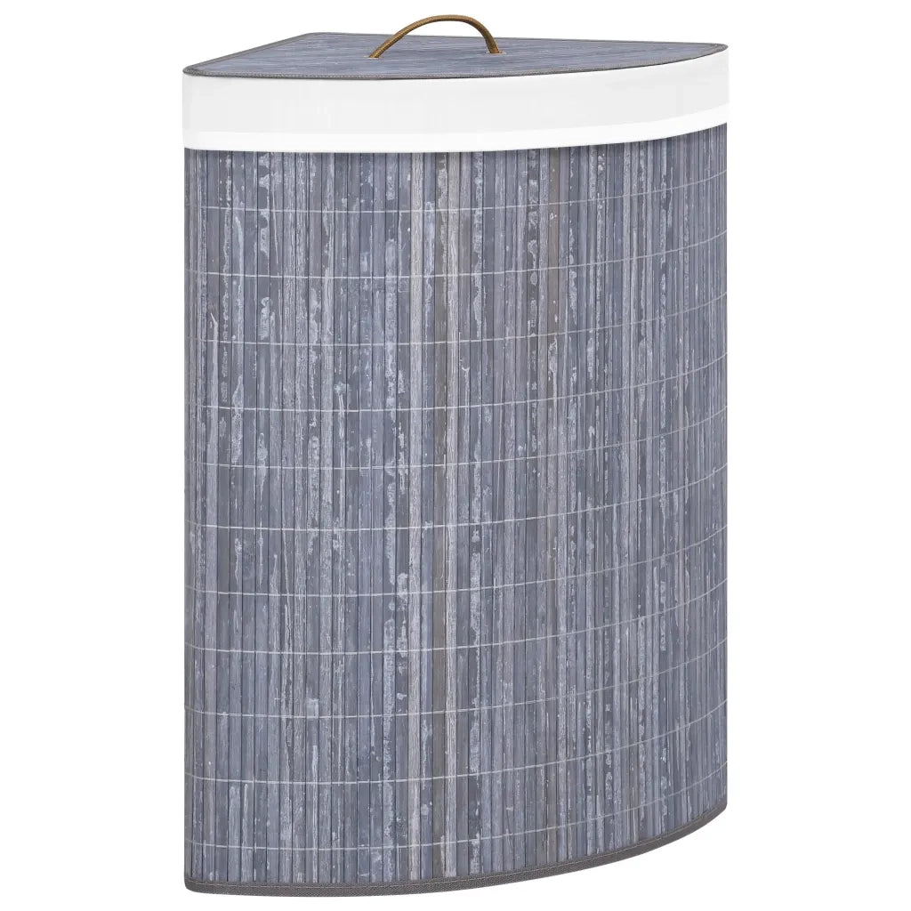 Cesto Portabiancheria per Angolo Grigio 60 L cod mxl 54213