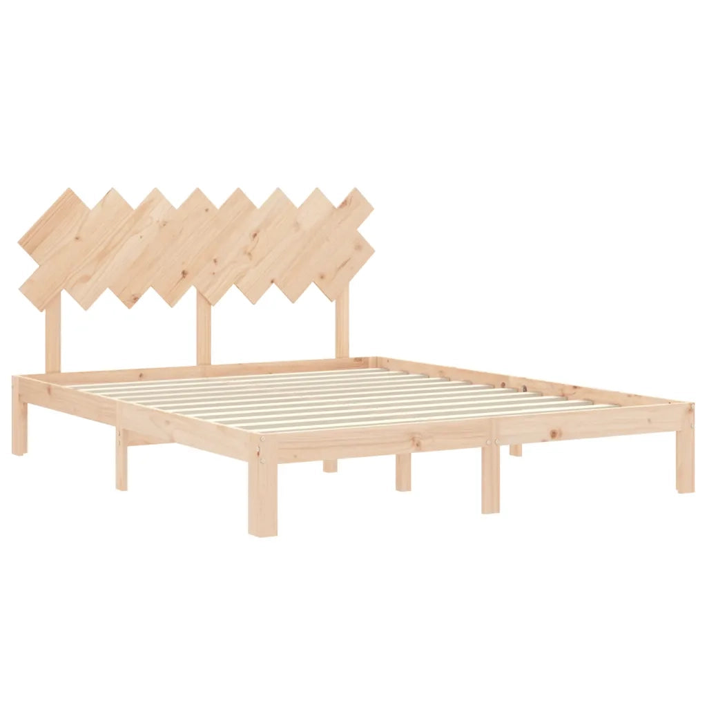 Giroletto senza Materasso 160x200 cm in Legno Massello di Pino 3193736