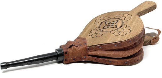 Ventilatore per Camino 43 cm - Ventilatore per Camino Aperto - Materiale Legno Naturale - Realizzato in Spagna - Impresa Familiare - Soluzioni Pratiche - Ventilatore per Camino
