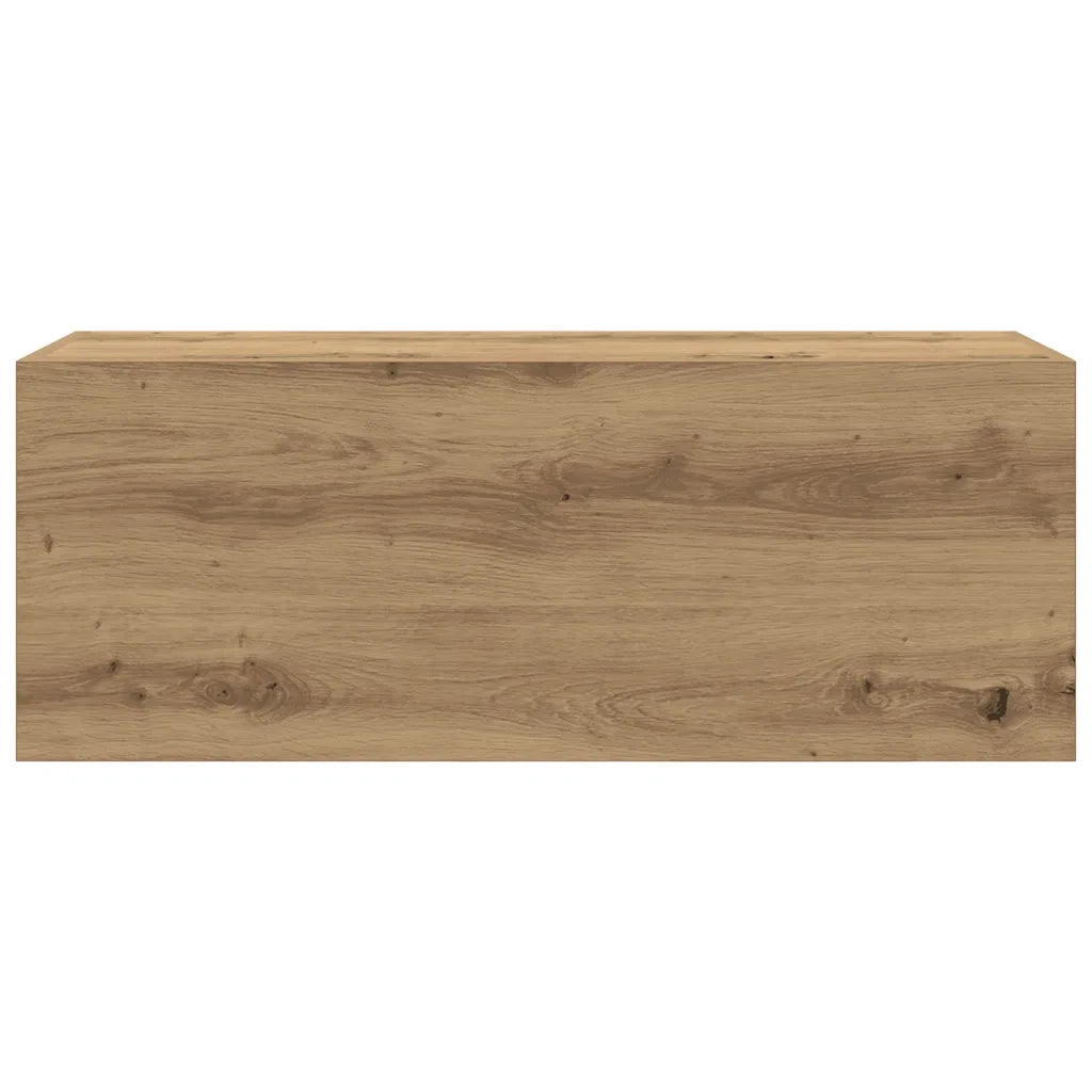 Mobiletto da Bagno Rovere Artigianale 80x25x30 cm in Truciolato
