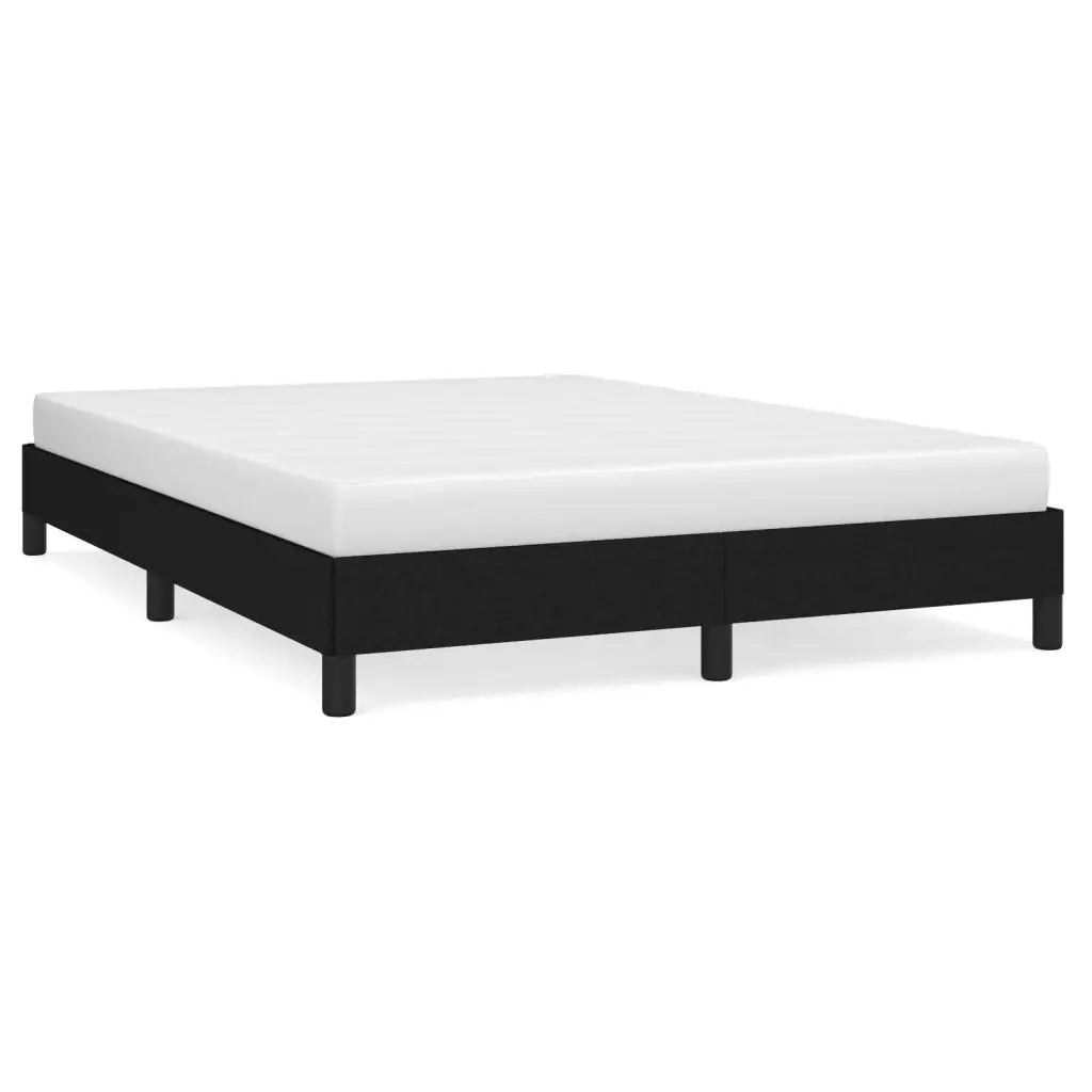 Giroletto senza Materasso-Struttura Letto Nero 140x200 cm in Tessuto 825496