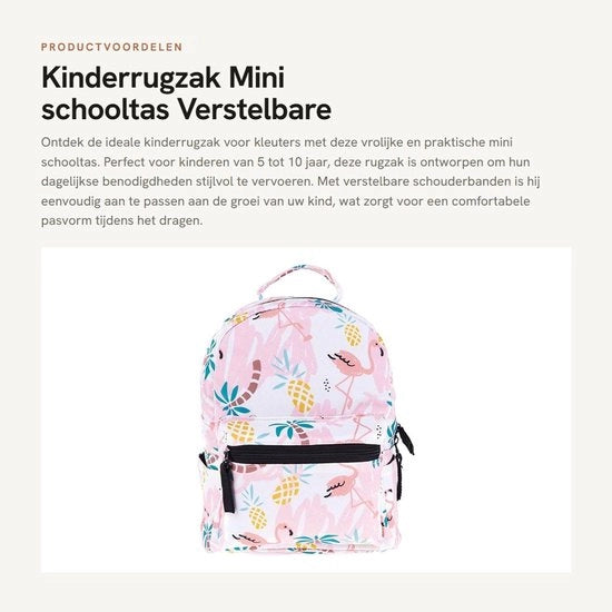 Borsa per bambini Mini - tessuto oxford in cotone - cinturino regolabile - per bambini dai 5 ai 10 anni - sostenibile - spazio sufficiente - zaino scolastico