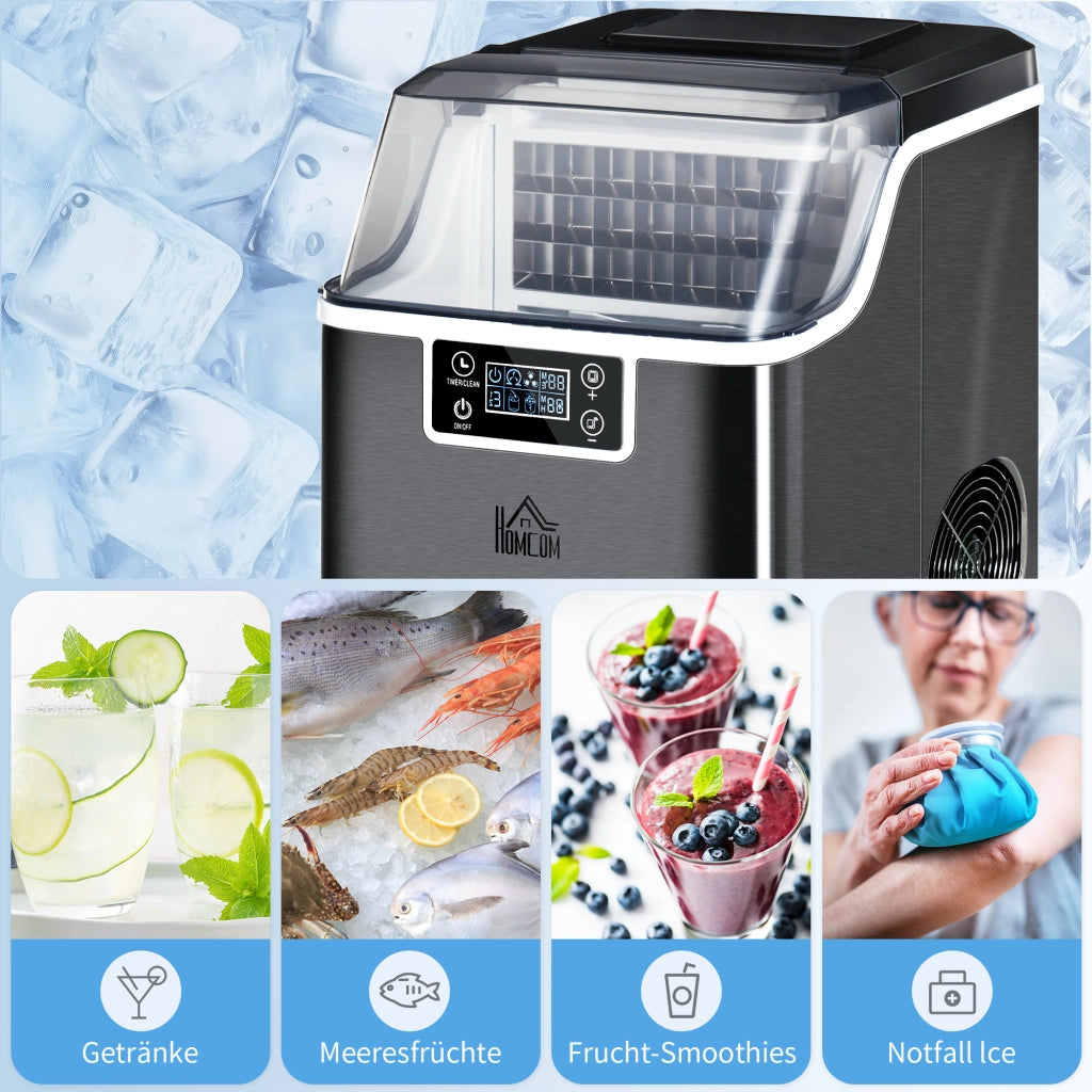 Macchina per Ghiaccio ¨C Xylo ¨C 20kg/24h, Serbatoio 2,3L, Nero