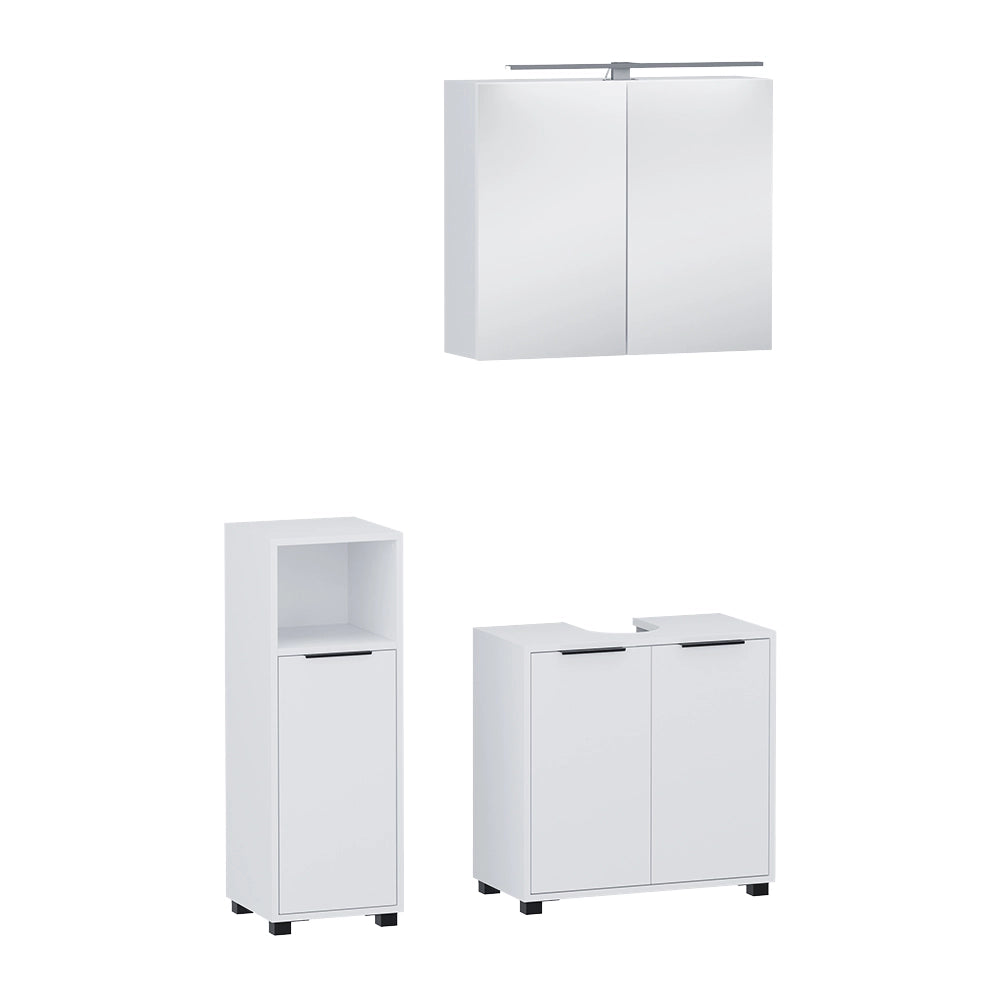 Vicco Set di mobili da bagno Bianco 3 parti
