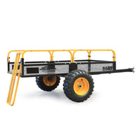 Rimorchio ribaltabile per trattorino 450kg 210x120x70 cm, con laterali rimovibili