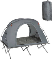 Set di tenda da campeggio 4 in 1 - Letto da campeggio - Sedia da campeggio - Sacco a pelo - Materiale in nylon Oxford duraturo - Facile da trasportare - Protezione contro gli insetti - 194 cm x 157 cm x 145 cm